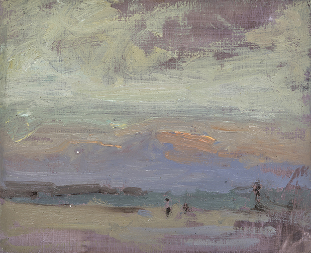 Evenings on Barcelona beaches #2, Spain (Plein Air)