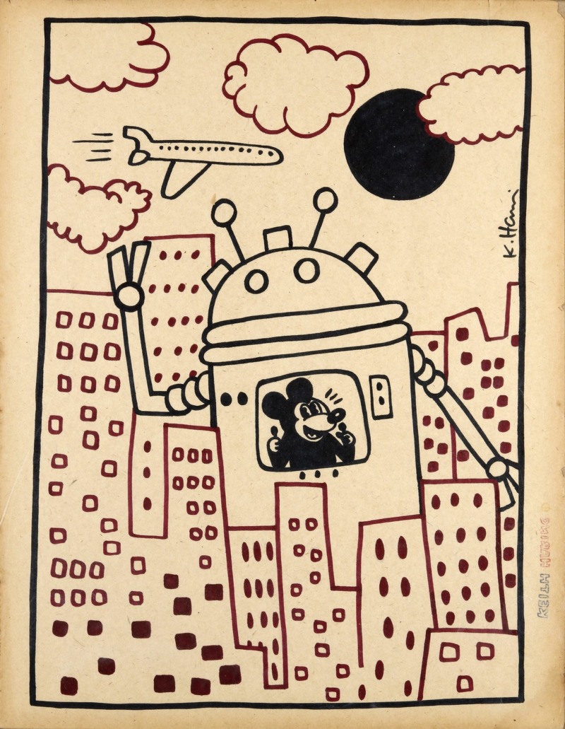 Keith Haring - Mickey Mouse in the City