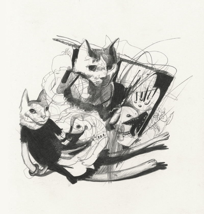 Nadezda - Midna posing in a black dress