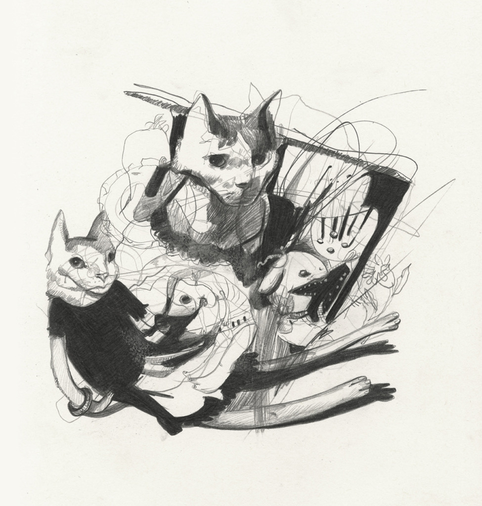 Nadezda - Midna posing in a black dress